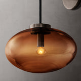 CABRETTE AMBER GLASS SCONCE