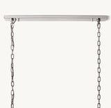 HARLOW CALCITE RECTANGULAR CHANDELIER 74"