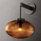 CABRETTE AMBER GLASS SCONCE