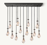 RAIN RECTANGULAR CHANDELIER 54"