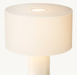 Sarezzo Cylindrical Stone Table Lamp