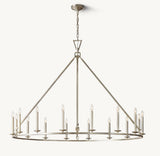 19TH C. ENGLISH OPENWORK ROUND CHANDELIER 60"