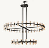 ARCACHON LED ROUND TWO-TIER CHANDELIER 60"