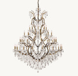 Antiqued Brass/Clear Crystal