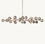 BOULE DE CRISTAL SMOKE GLASS OVAL CHANDELIER 72"