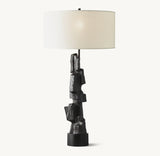 BRUTALIST CUBIST BUFFET LAMP