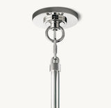BOULE DE CRISTAL CLEAR GLASS ROUND CHANDELIER 24"