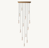 RAIN RECTANGULAR CHANDELIER 54"