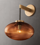 CABRETTE AMBER GLASS SCONCE