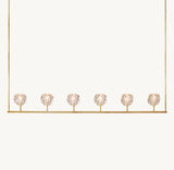 BOULE DE CRISTAL CLEAR GLASS LINEAR CHANDELIER 60"