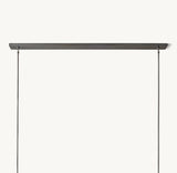 BOULE DE CRISTAL CLEAR GLASS LINEAR CHANDELIER 60"