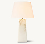 EVOKE ALABASTER TABLE LAMP – DRUM SHADE