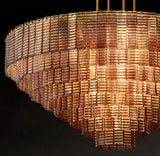 SIRENE CLEAR GLASS ROUND CHANDELIER 41"