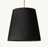 REED BLACK PLEATED BARREL PENDANT