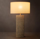 TALLADO CLASSICO TRAVERTINE CONVEX TABLE LAMP