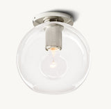 UTILITAIRE GLOBE SHADE FLUSHMOUNT