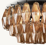 CHIARA SMOKE GLASS FLUSHMOUNT 22"
