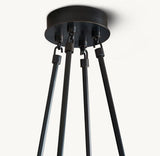 TORCHE DE VERRE ROUND CHANDELIER 46"