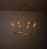 TORCHE DE VERRE ROUND CHANDELIER 46"