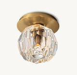 BOULE DE CRISTAL CLEAR GLASS PETITE FLUSHMOUNT