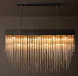 CASCADA RECTANGULAR CHANDELIER 54"