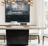 BOULE DE CRISTAL SMOKE GLASS ROUND CHANDELIER 48"