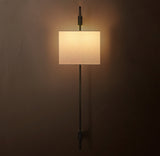 VELA RECTANGULAR BAR SCONCE - RECTANGULAR SHADE