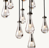 RAIN ROUND CHANDELIER 47"