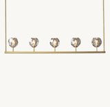 BOULE DE CRISTAL SMOKE GLASS LINEAR CHANDELIER 48"