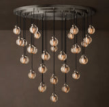 PEARL ROUND CHANDELIER 48"