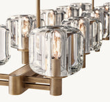 DEMARET DOUBLE LINEAR CHANDELIER 54"