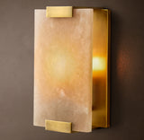 HAND-CARVED ALABASTER SCONCE