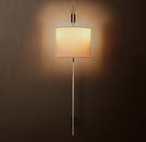 VELA RECTANGULAR BAR SCONCE - ROUND SHADE