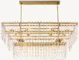 MARIGNAN TIERED RECTANGULAR CHANDELIER 60"
