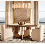 HARLOW CALCITE ROUND CHANDELIER 43"