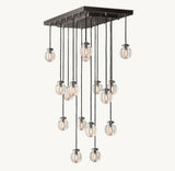 PEARL RECTANGULAR CHANDELIER 36"