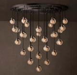 PEARL ROUND CHANDELIER 48"