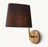 Black Linen Vintage Brass