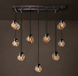 PEARL RECTANGULAR CHANDELIER 36"