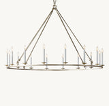 19TH C. ENGLISH OPENWORK ROUND CHANDELIER 60"