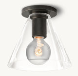 UTILITAIRE FUNNEL SHADE FLUSHMOUNT