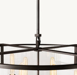 BECKMAN ROUND CHANDELIER 33"