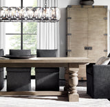 HARLOW CRYSTAL RECTANGULAR CHANDELIER 42"