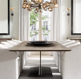 BOULE DE CRISTAL SMOKE GLASS ROUND CHANDELIER 60"