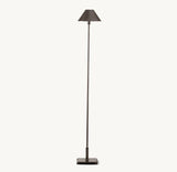 PETITE CANDLESTICK METAL SHADE FLOOR LAMP