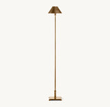 PETITE CANDLESTICK METAL SHADE FLOOR LAMP