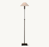 PYRAMID LINEN SHADE TELESCOPING FLOOR LAMP