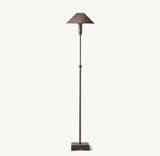 PYRAMID METAL SHADE TELESCOPING FLOOR LAMP