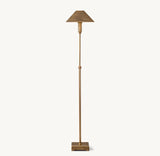 PYRAMID METAL SHADE TELESCOPING FLOOR LAMP