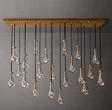 RAIN RECTANGULAR CHANDELIER 72"
